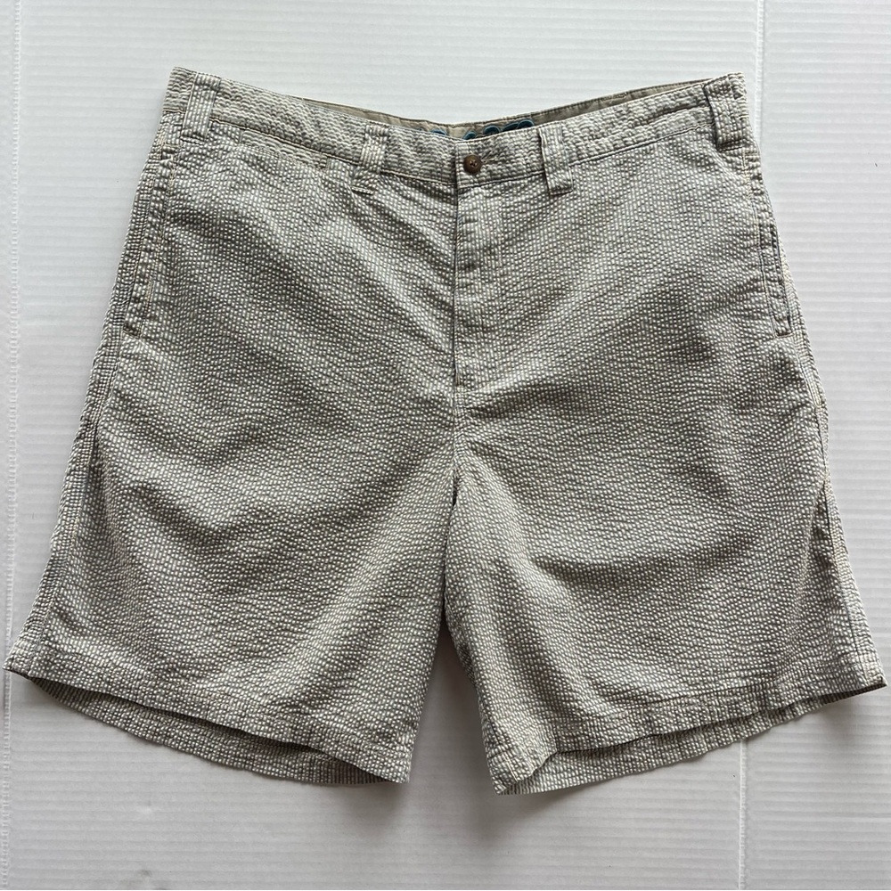 Sperry Top-Sider Mens Shorts 100% Cotton  Blue and Cream Striped Size 38